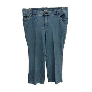 Denim & Co. Stretch Denim Jeans Blue Plus Size 20WP Mid Rise Medium Wash